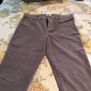 J. Crew lookout high rise skinny cord gray 30